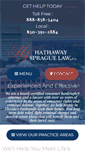 Mobile Screenshot of hathawaylaw.net