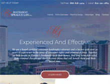 Tablet Screenshot of hathawaylaw.net